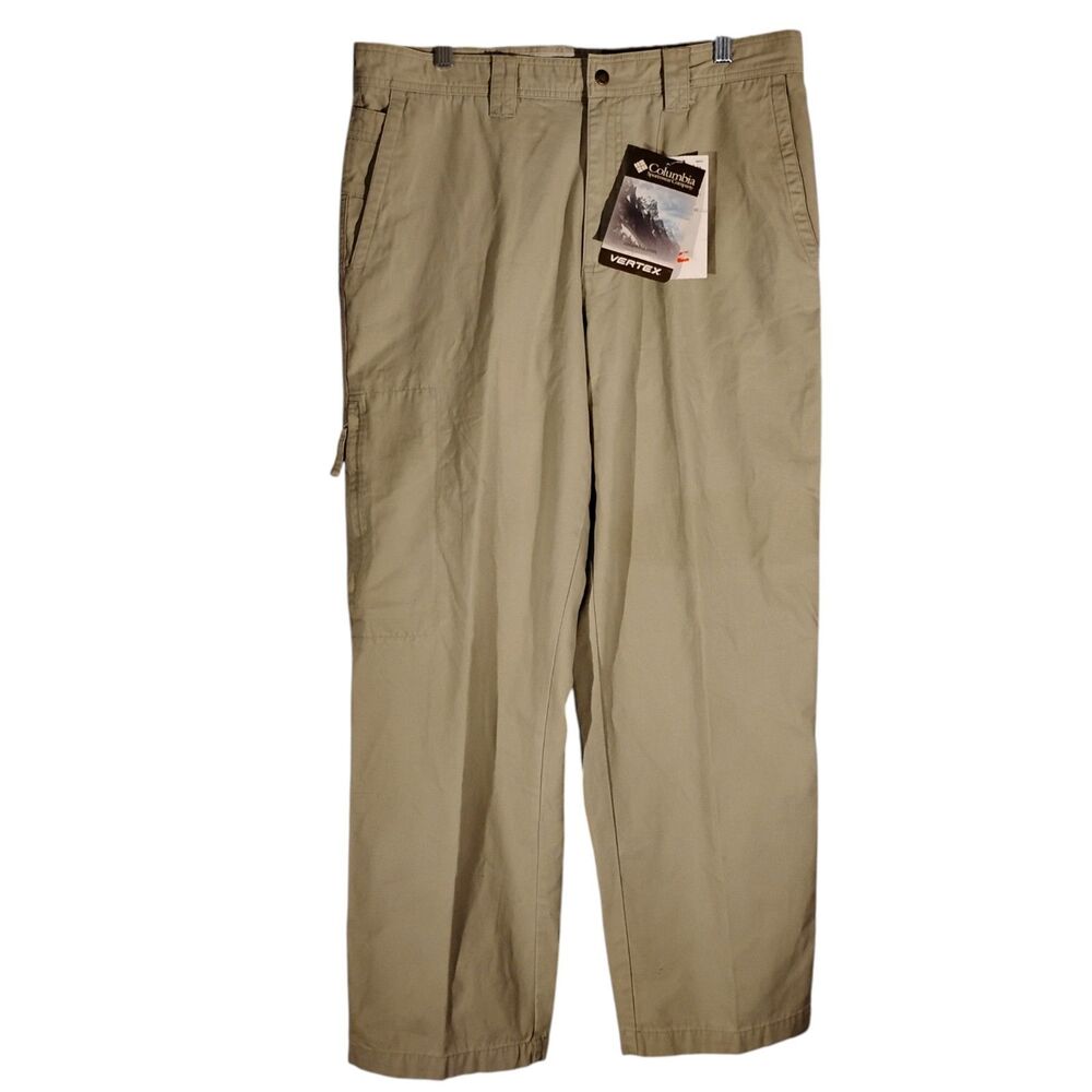 Columbia Vertex GPS pants mens 36x30 khaki tan sand NWT outdoor  cargo